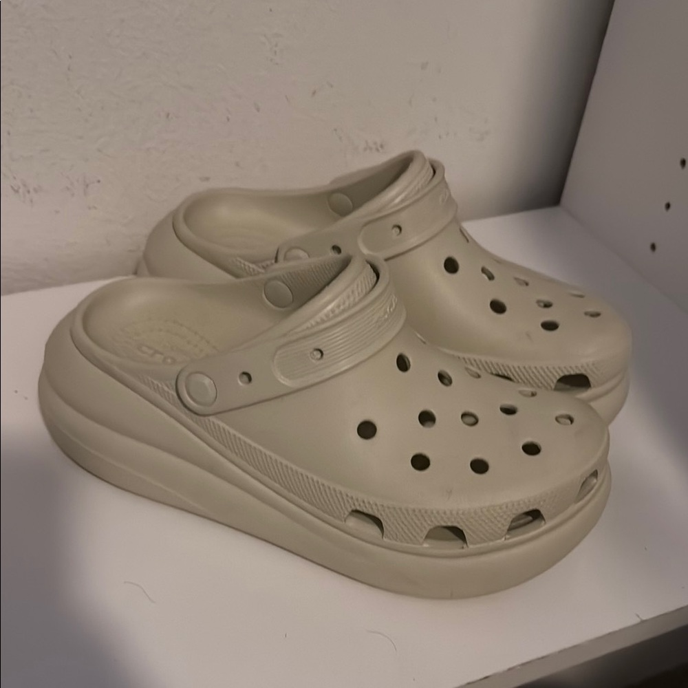 Crocs platform Classic Clog - Cream